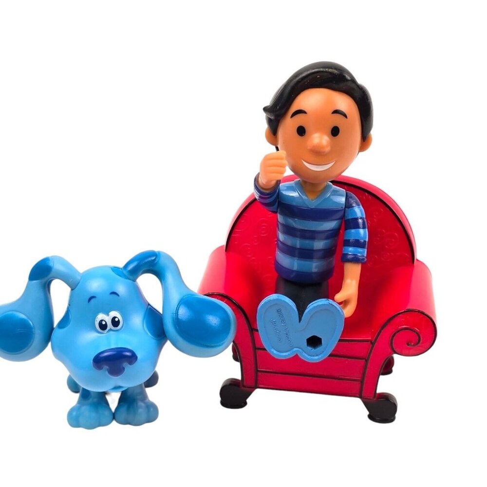 Blues Clues Toys Lot Figures Josh Blue Dog Red Thinking Chair 2021 Pretend Play